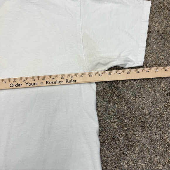 vintage Y2K jordan shirt womens XL white jump man basketball AF1 graphic tee - Picture 10 of 11